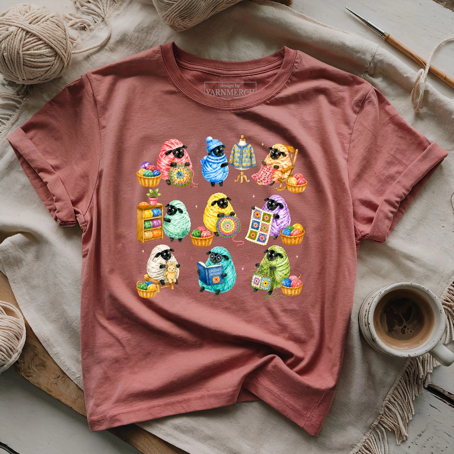 Sheep Who Crochet T-shirt