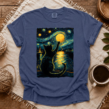 Comfort Colors Starry Night Yarn Cat T-shirt