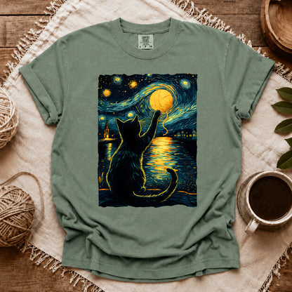 Comfort Colors Starry Night Yarn Cat T-shirt