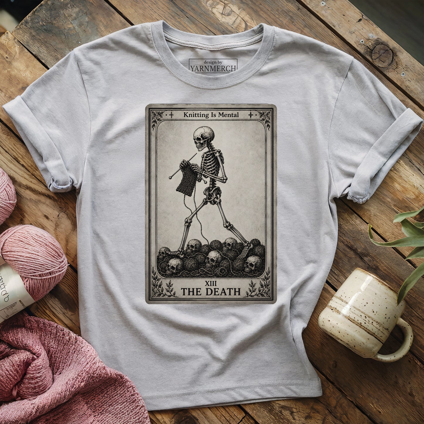 The Death Knitting Tarot T-shirt