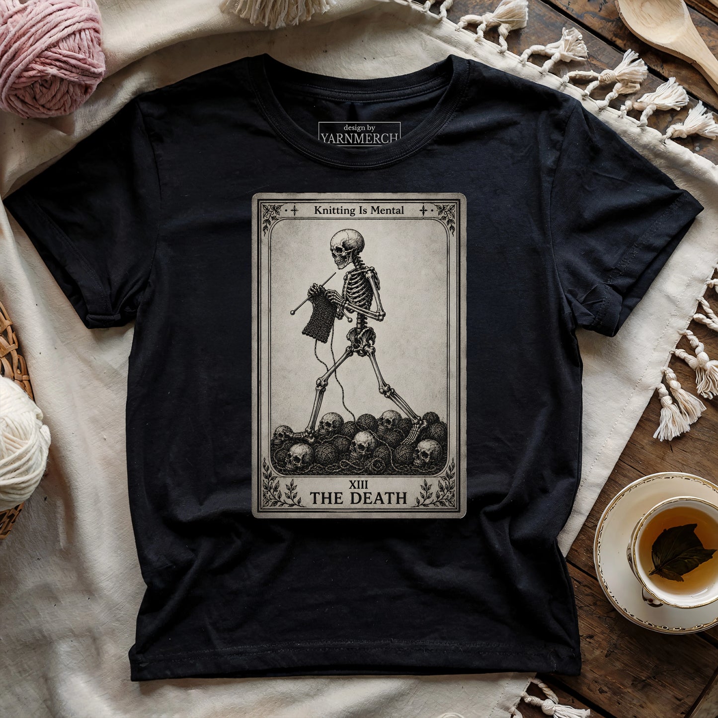The Death Knitting Tarot T-shirt