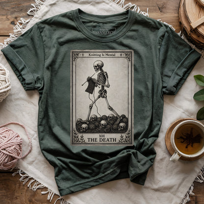 The Death Knitting Tarot T-shirt