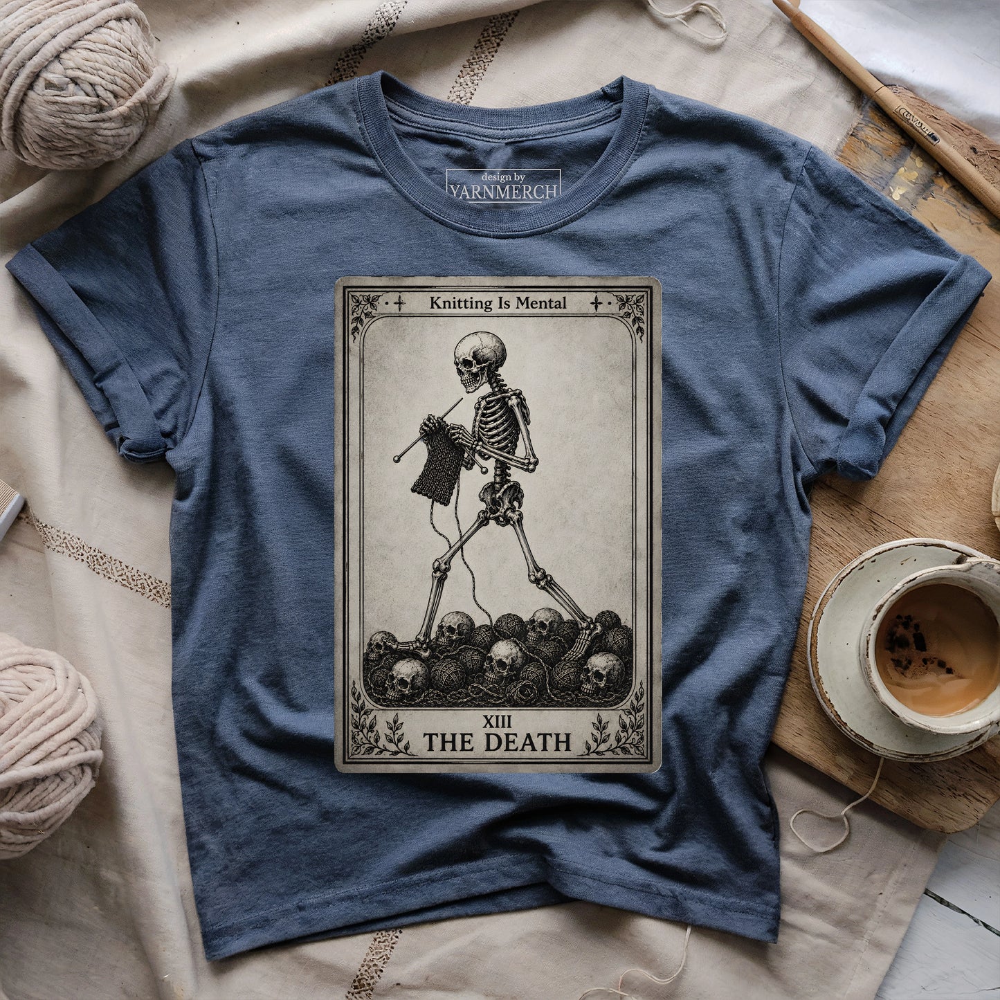 The Death Knitting Tarot T-shirt