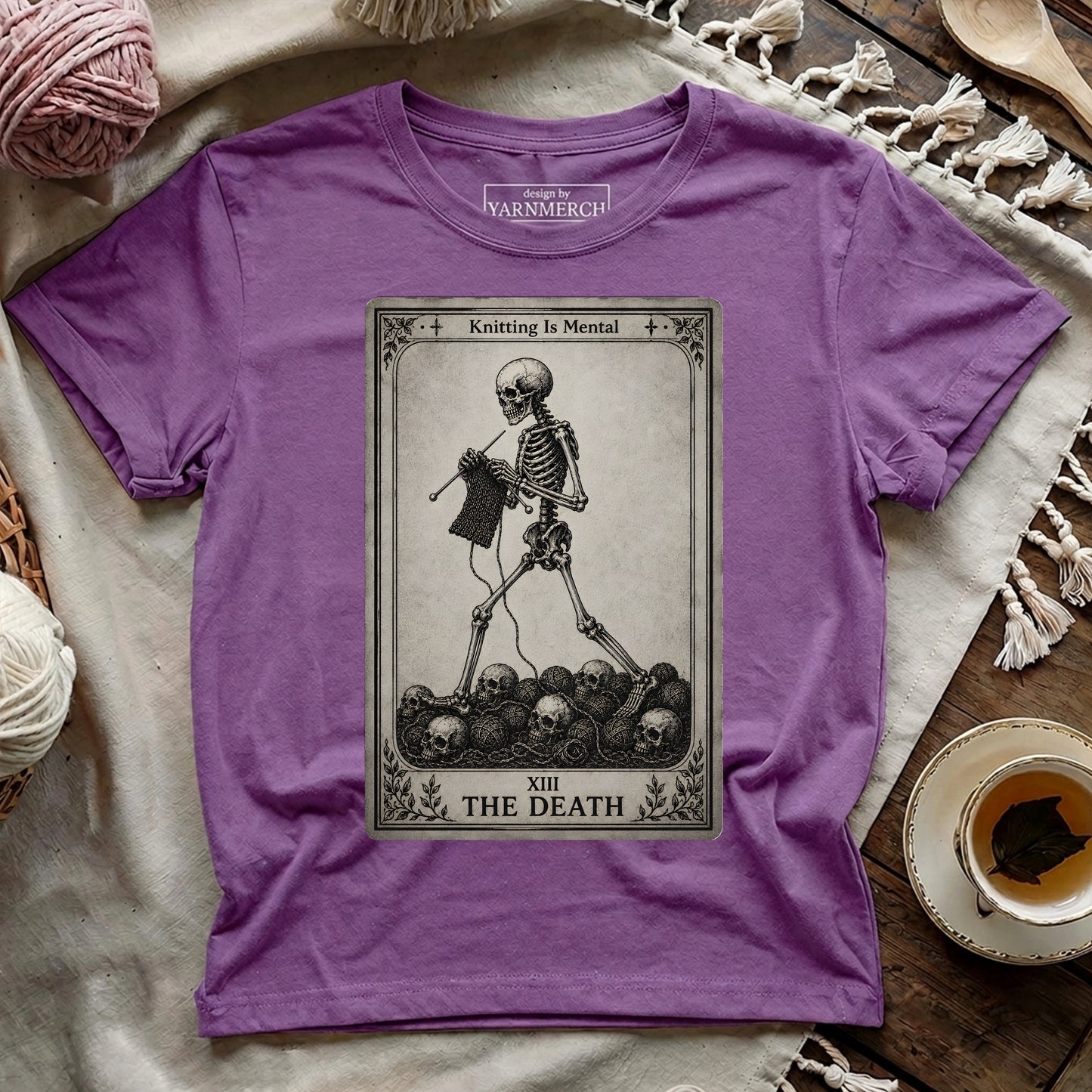 The Death Knitting Tarot T-shirt