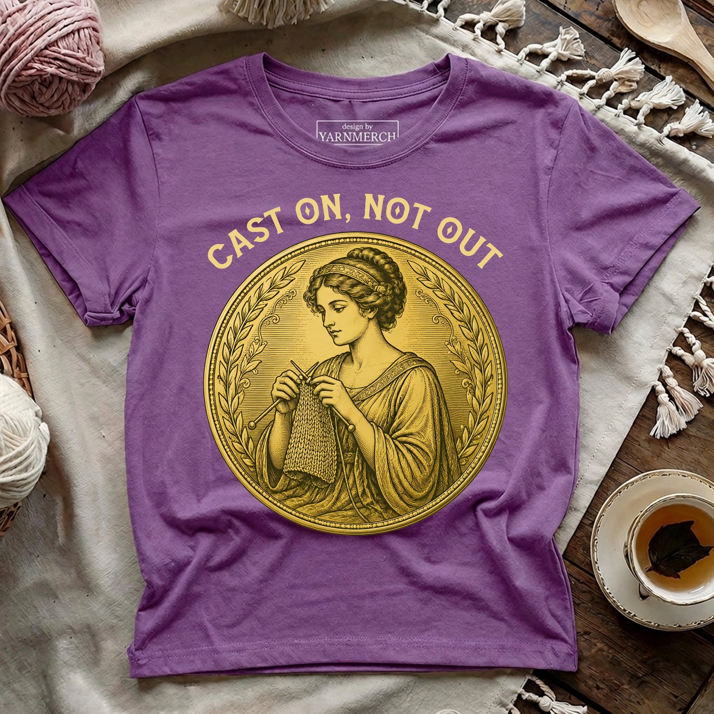 Cast On, Not Out T-shirt