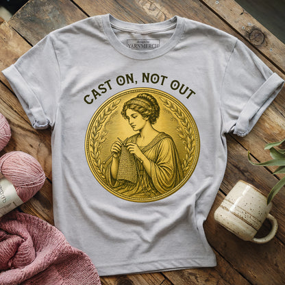 Cast On, Not Out T-shirt