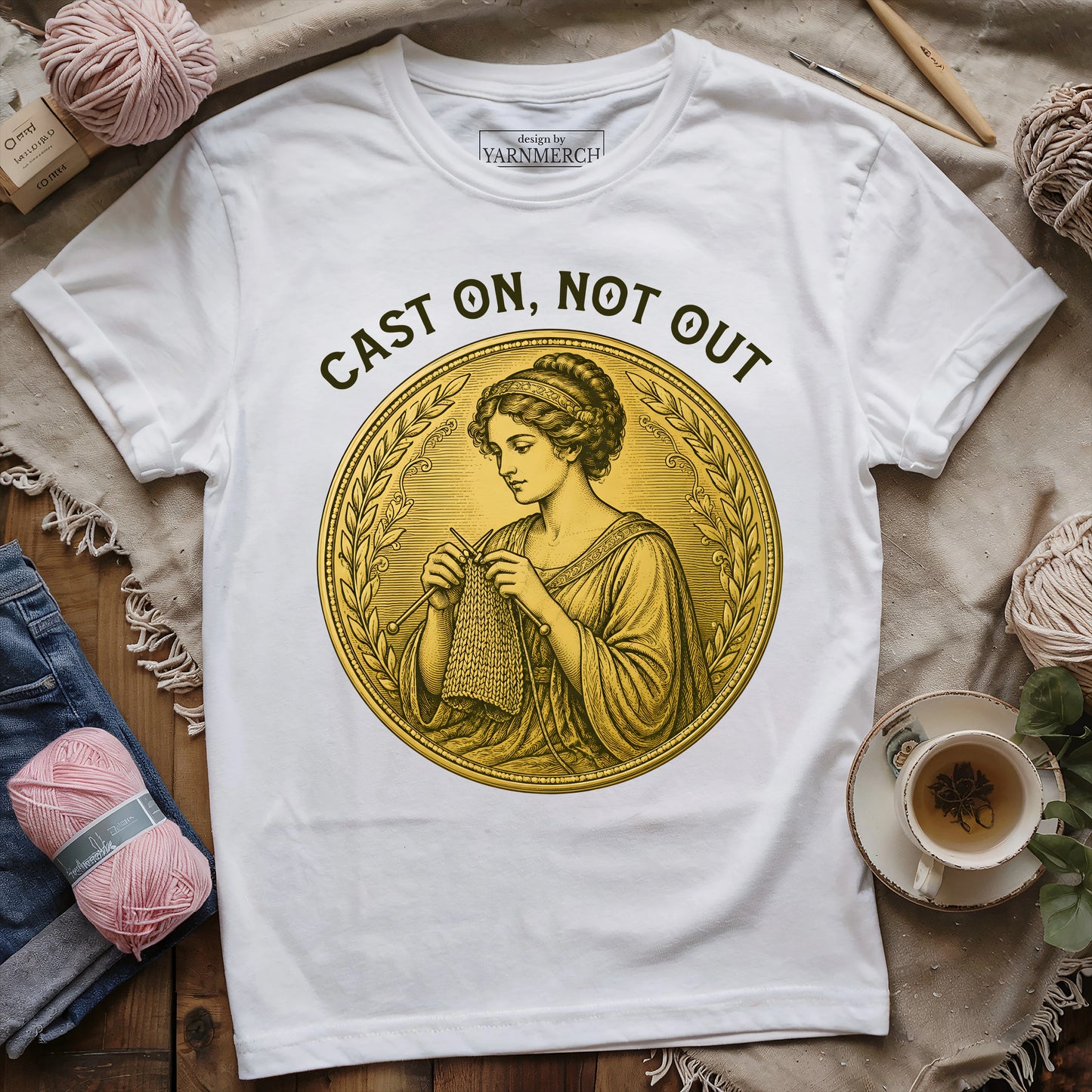 Cast On, Not Out T-shirt