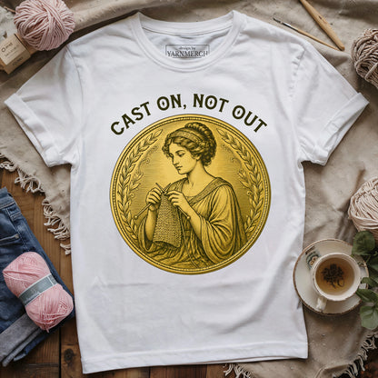 Cast On, Not Out T-shirt