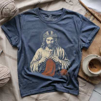 Jesus Knitting T-shirt
