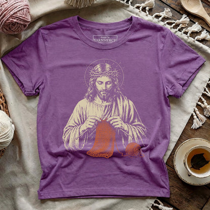 Jesus Knitting T-shirt
