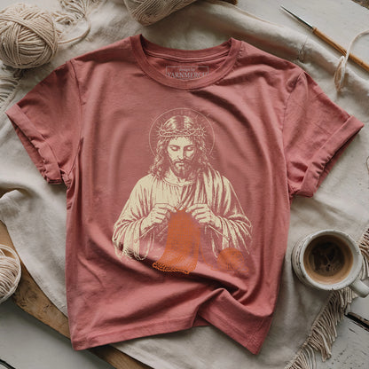Jesus Knitting T-shirt