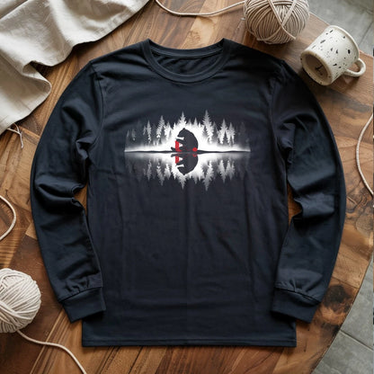 Bear Knitting Reflection Long Sleeve T-shirt