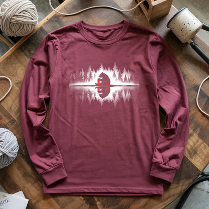 Bear Knitting Reflection Long Sleeve T-shirt
