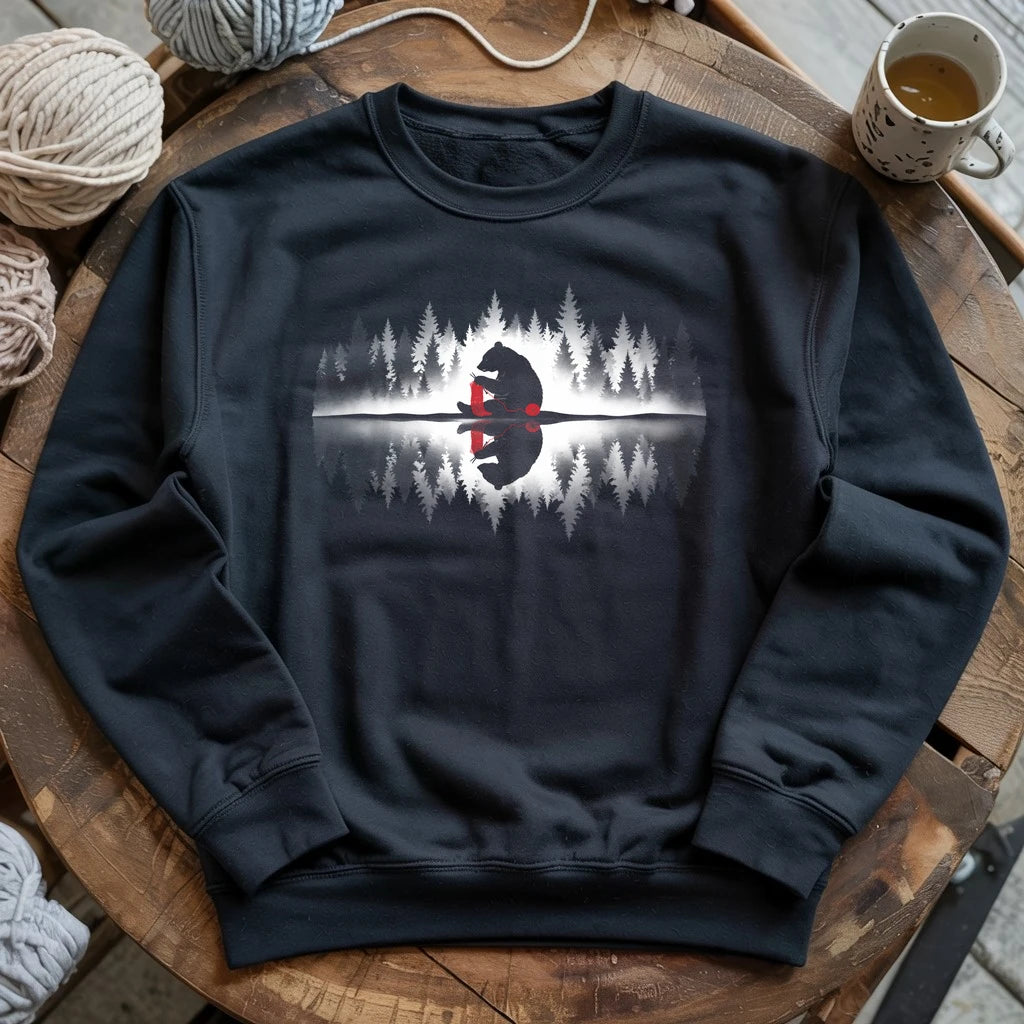 Bear Knitting Reflection Sweatshirt