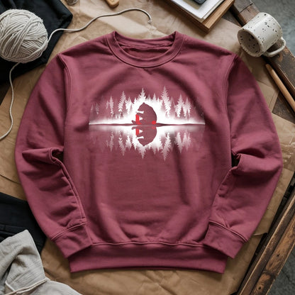 Bear Knitting Reflection Sweatshirt