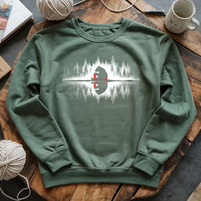 Bear Knitting Reflection Sweatshirt