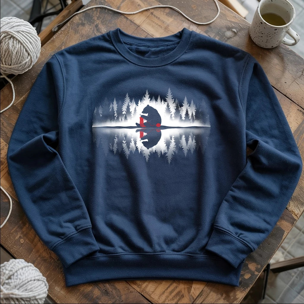 Bear Knitting Reflection Sweatshirt