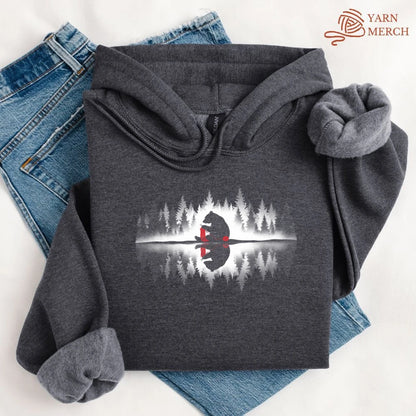 Bear Knitting Reflection Hoodie
