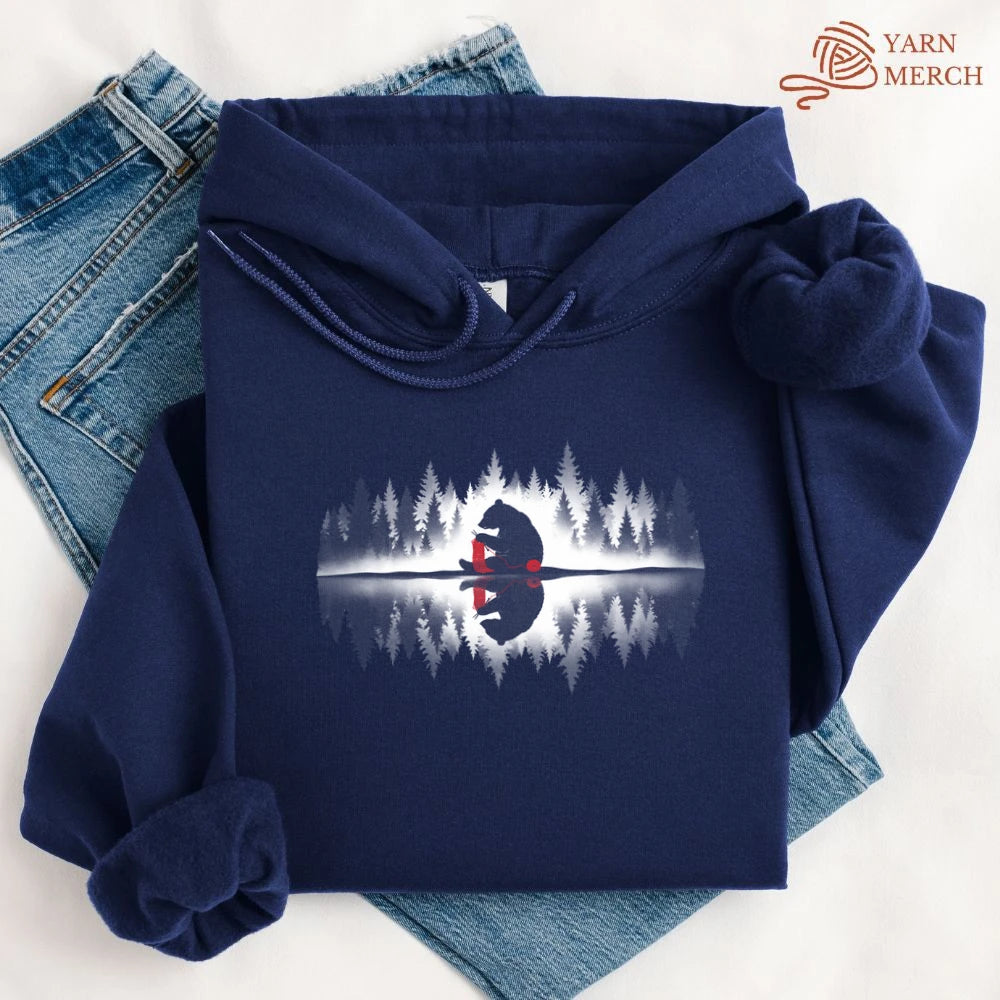 Bear Knitting Reflection Hoodie