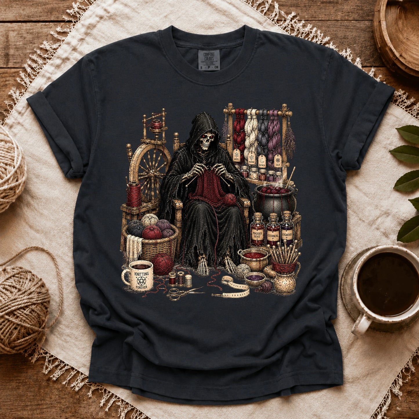 Comfort Colors Knitting Devil T-shirt
