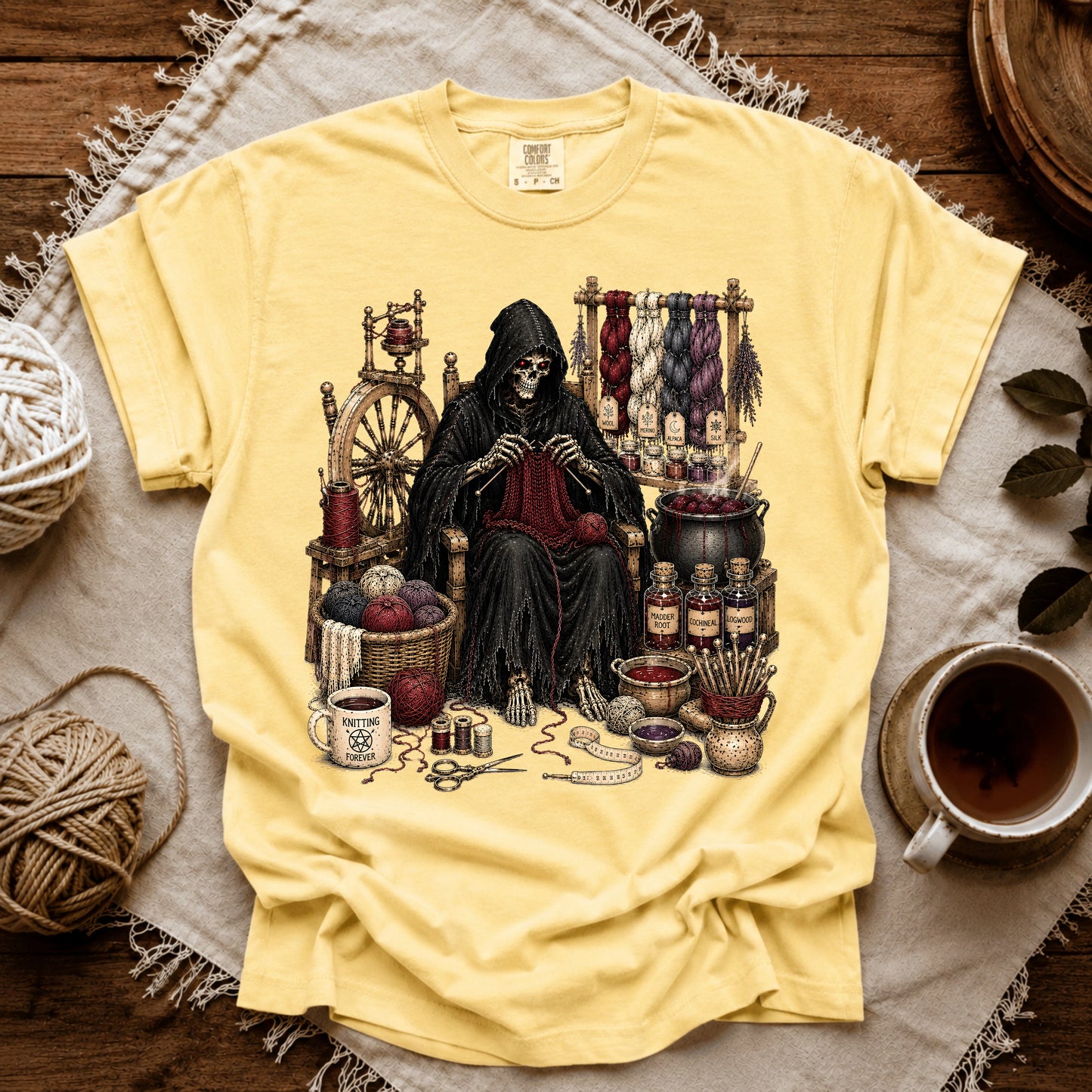 Comfort Colors Knitting Devil T-shirt
