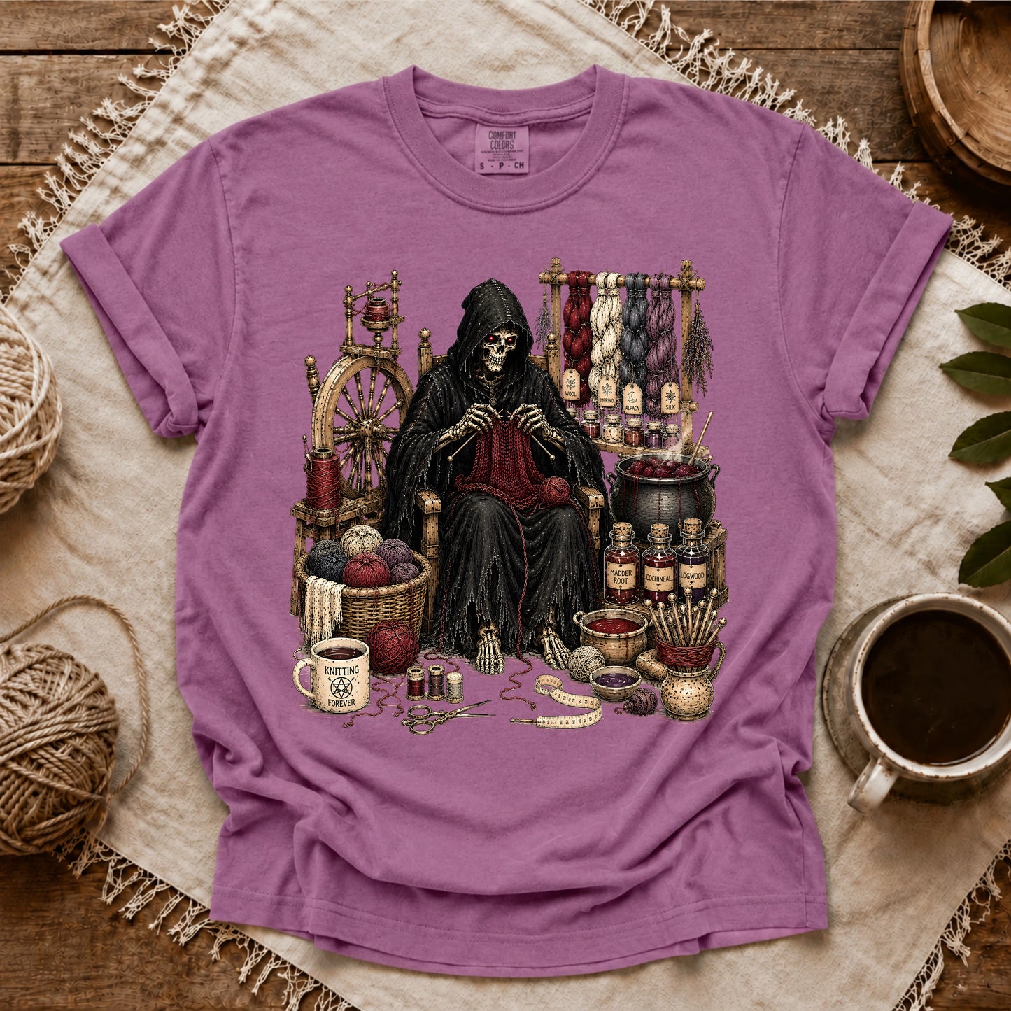 Comfort Colors Knitting Devil T-shirt