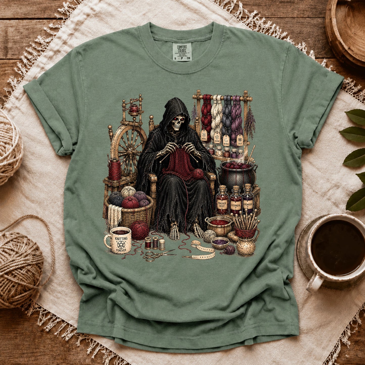 Comfort Colors Knitting Devil T-shirt