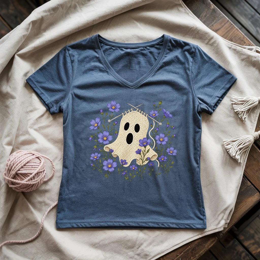 Boo-Tiful Stitches Lady V-neck
