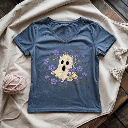 Boo-Tiful Stitches Lady V-neck