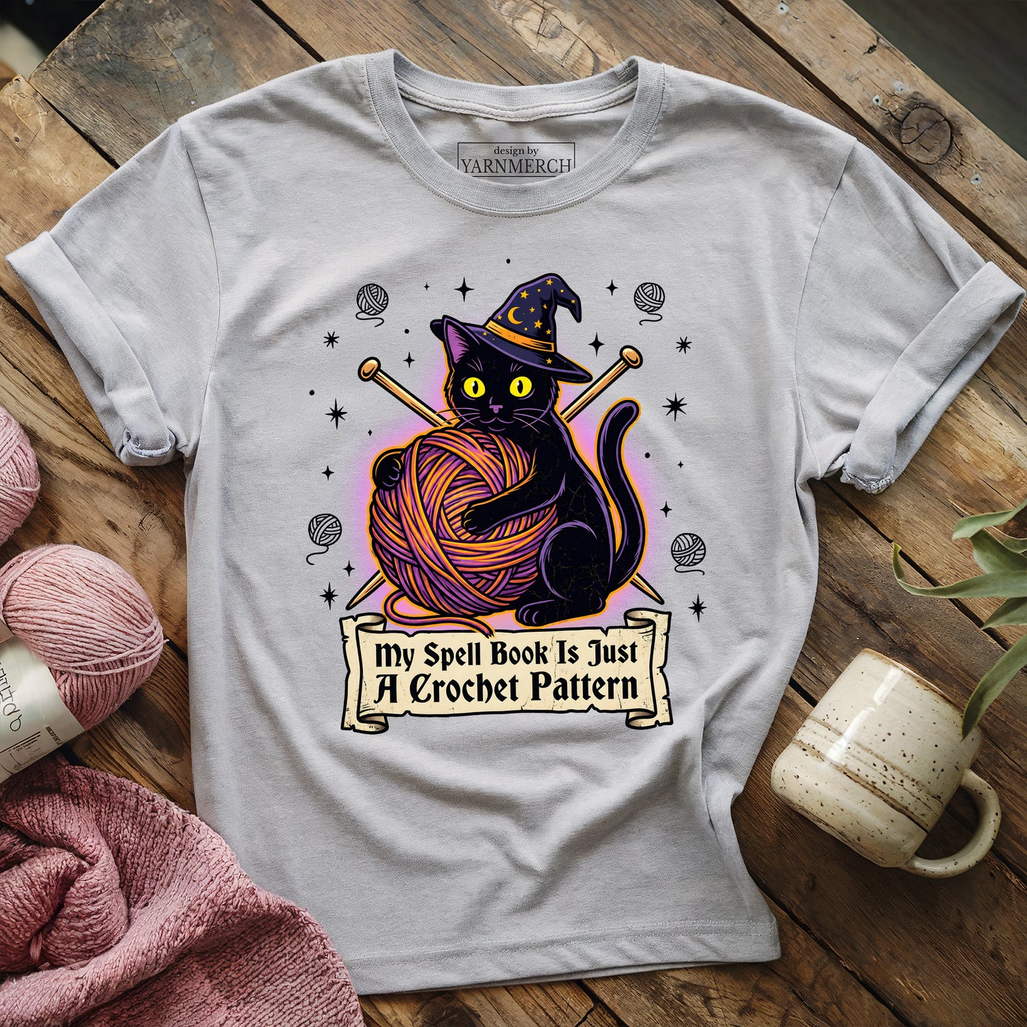 My Spell Book Is Just A Crochet Pattern T-shirt