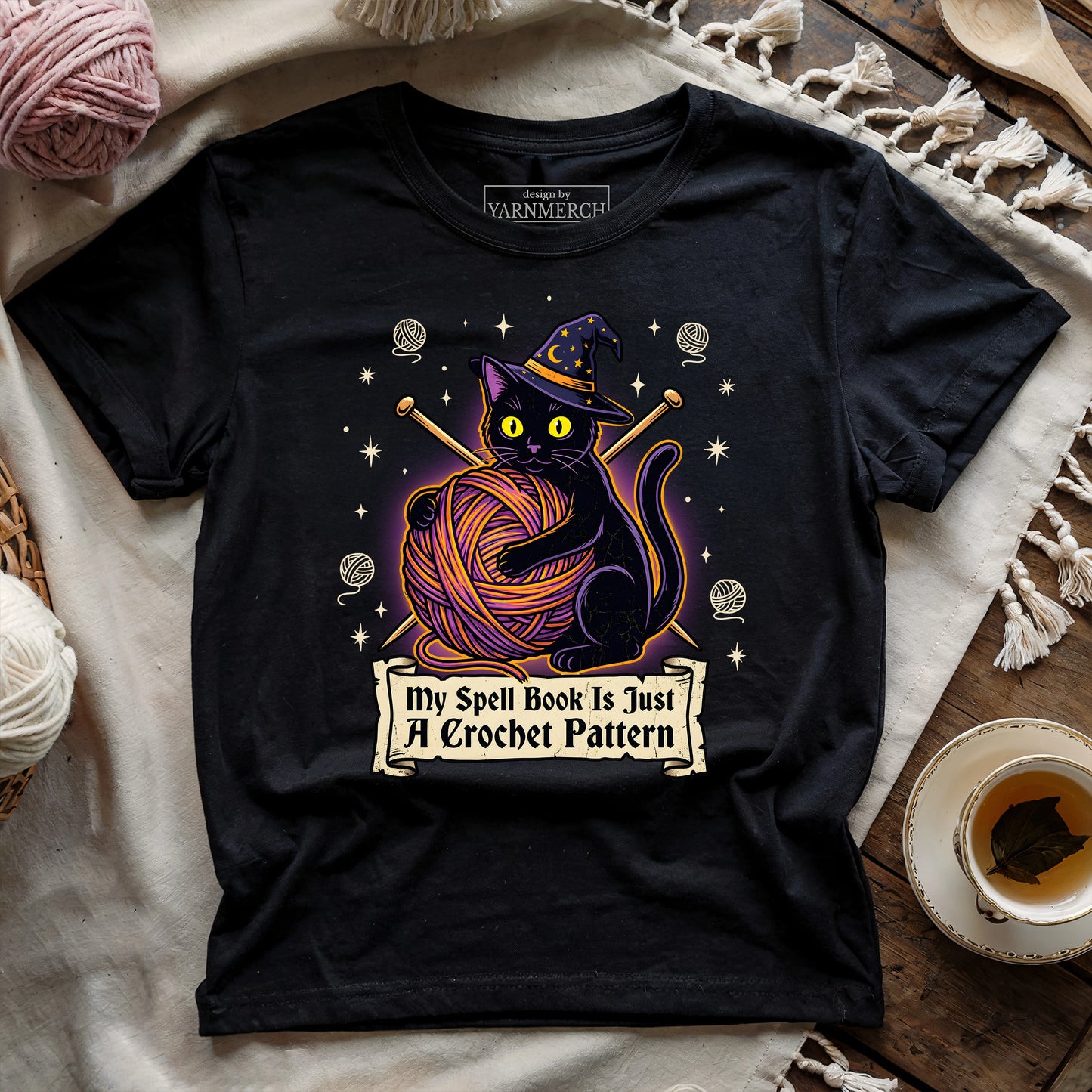 My Spell Book Is Just A Crochet Pattern T-shirt
