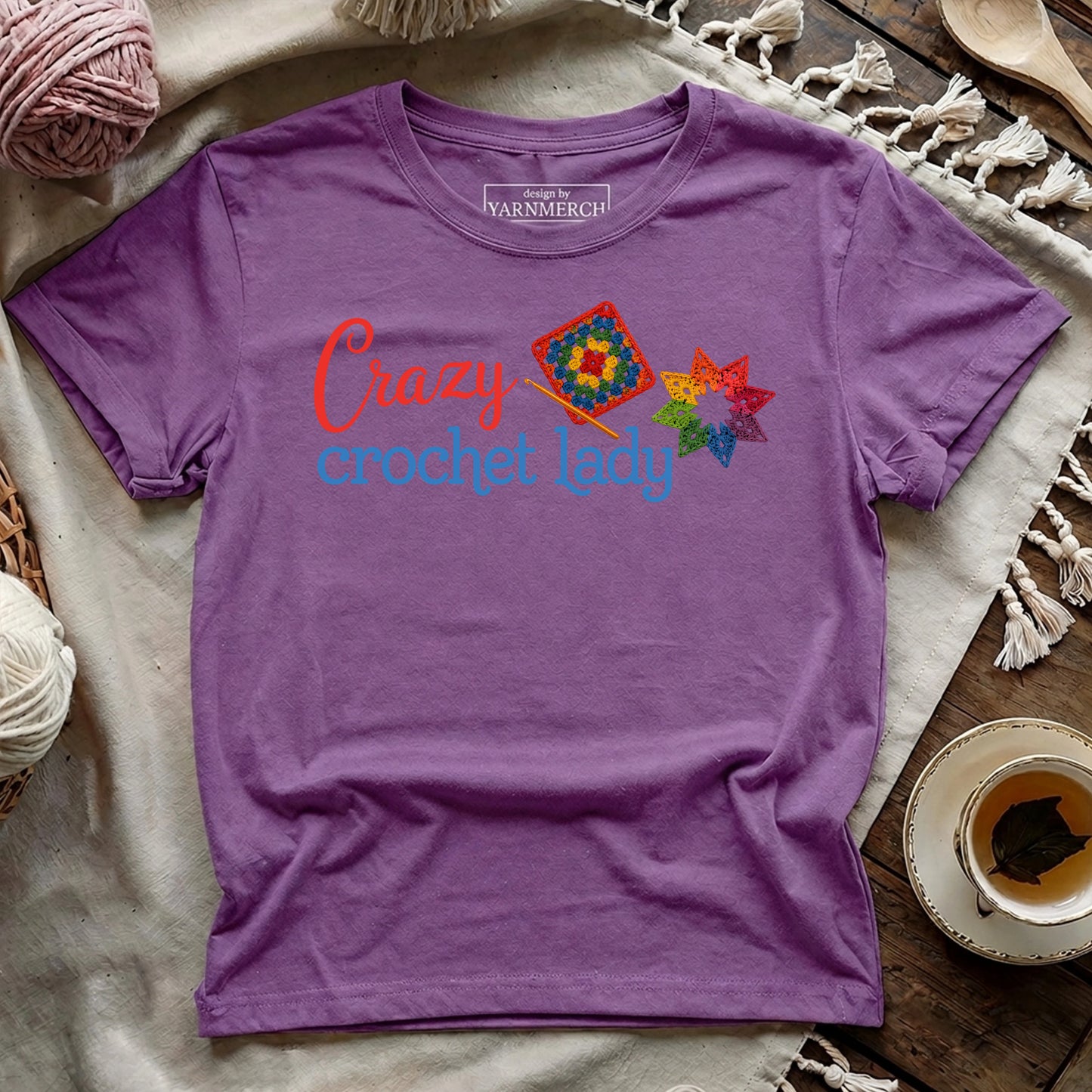 Crazy Crochet Lady T-shirt