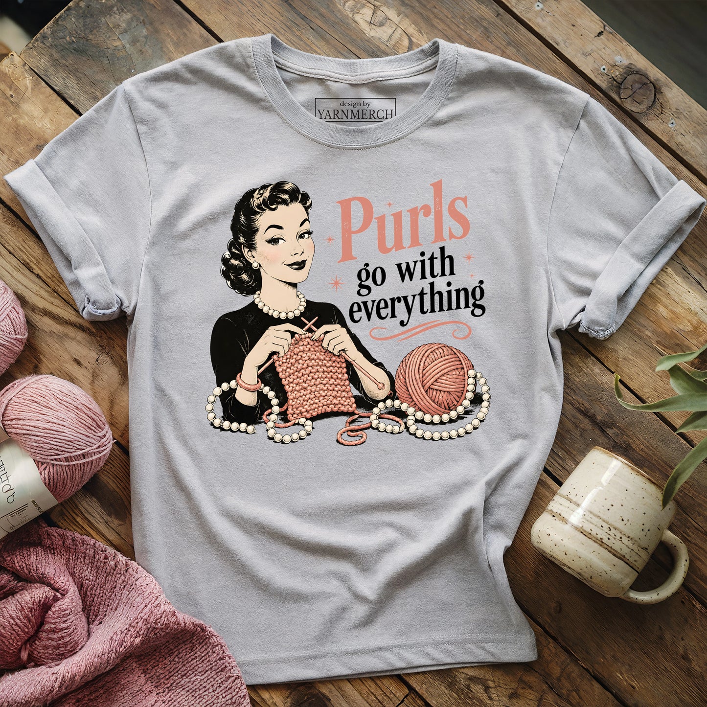 Purls go with everything T-shirt