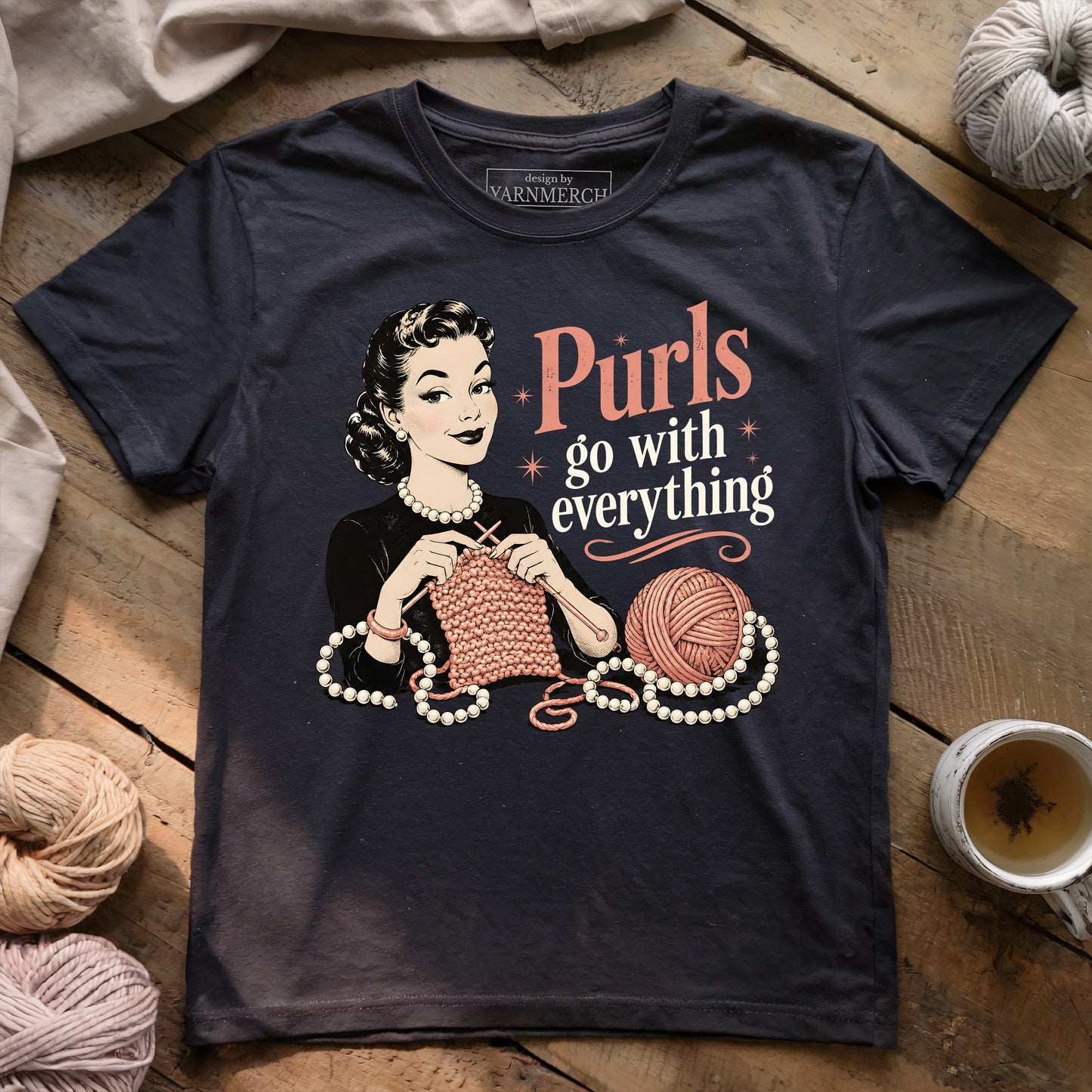 Purls go with everything T-shirt
