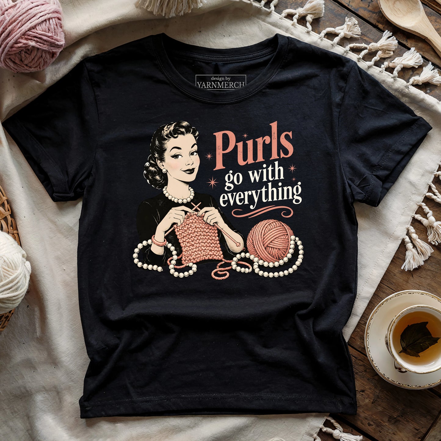 Purls go with everything T-shirt