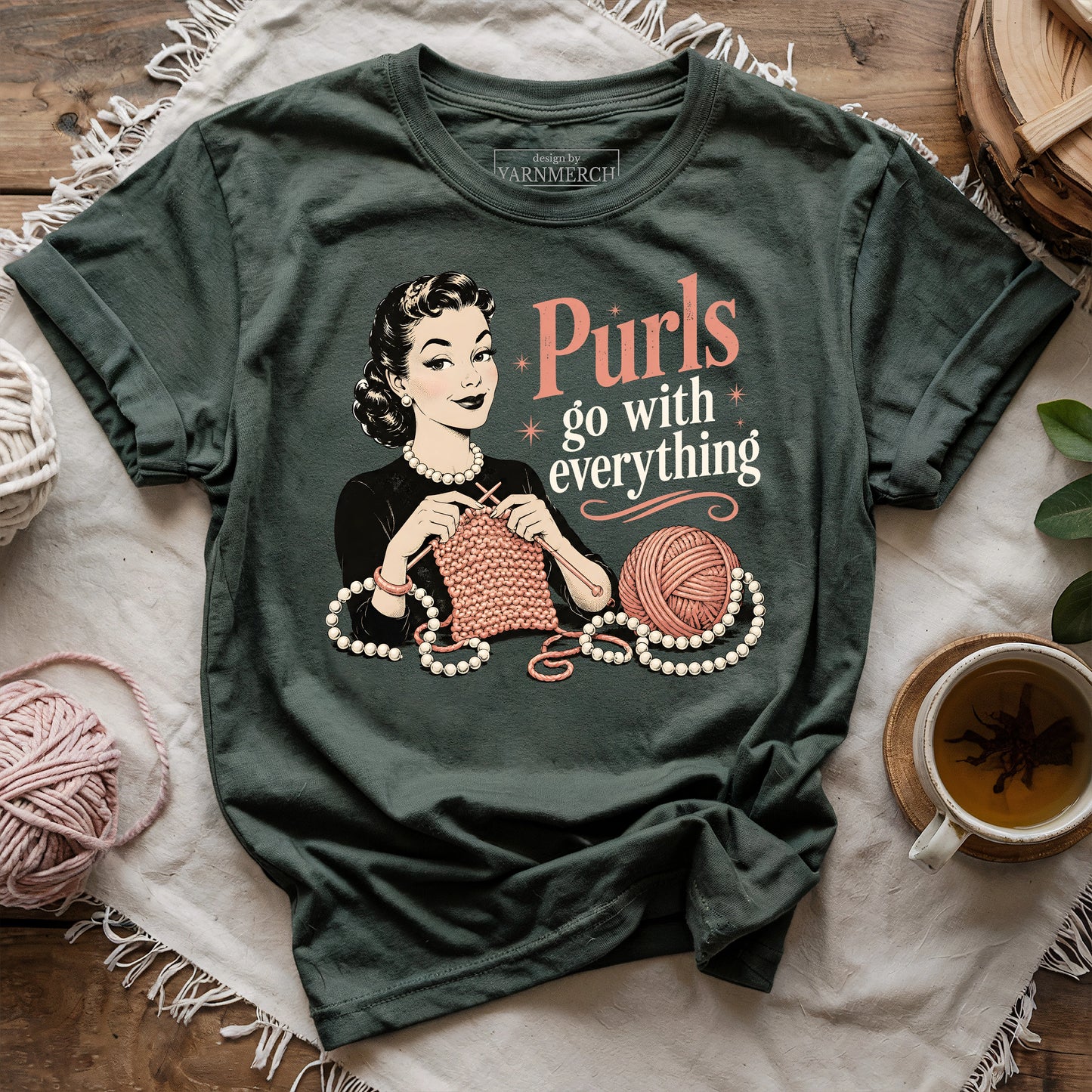 Purls go with everything T-shirt