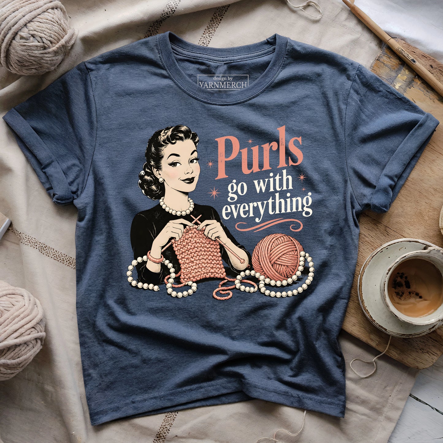 Purls go with everything T-shirt