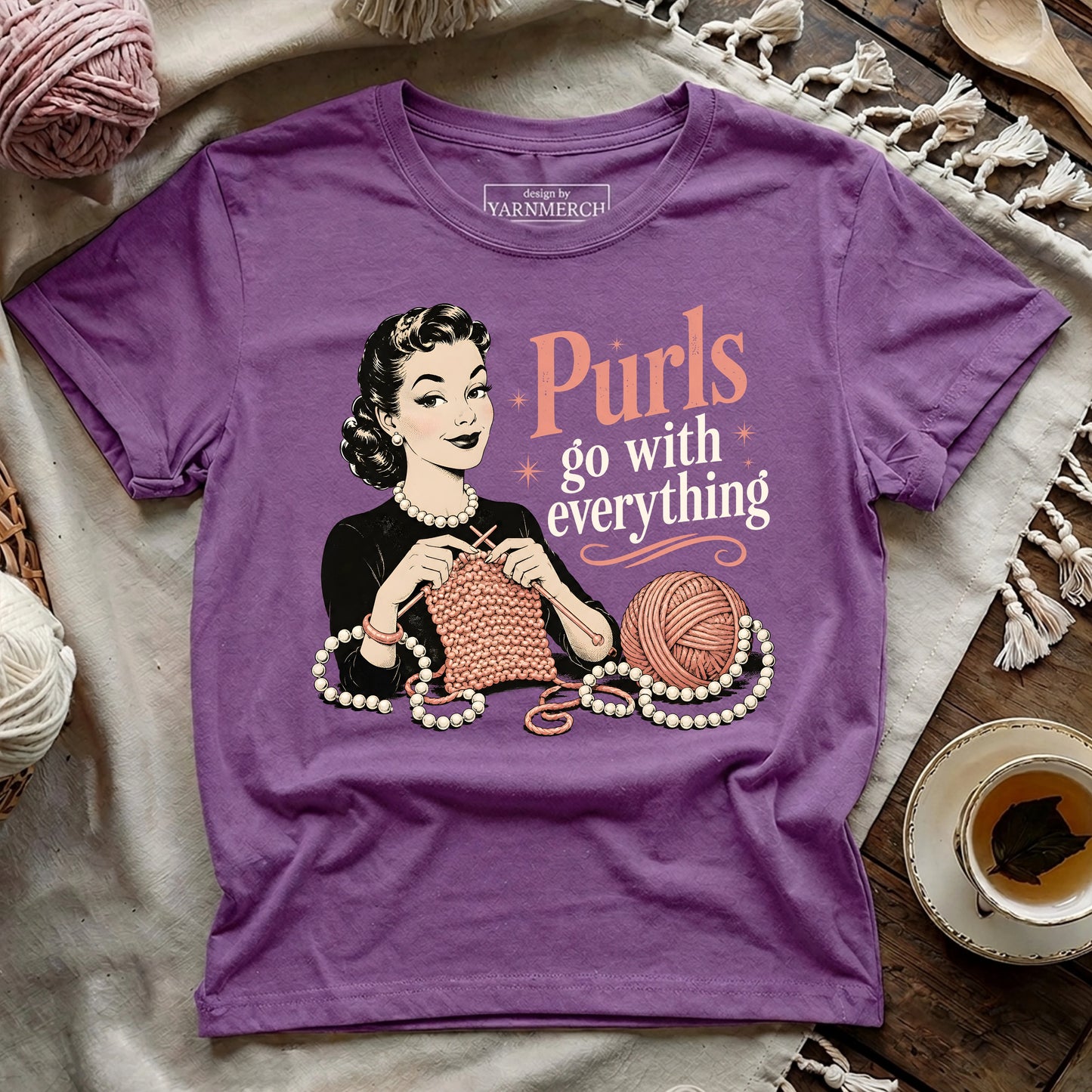 Purls go with everything T-shirt