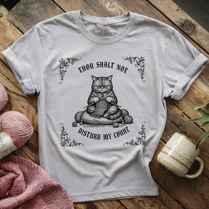 Gothic Grumpy Cat - Thou Shalt Not Disturb My Count T-shirt