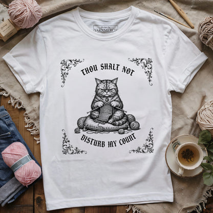 Gothic Grumpy Cat - Thou Shalt Not Disturb My Count T-shirt