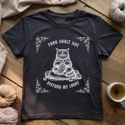 Gothic Grumpy Cat - Thou Shalt Not Disturb My Count T-shirt