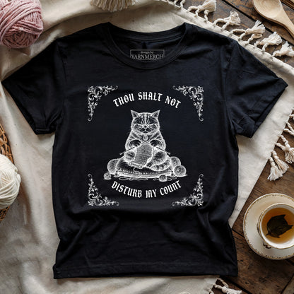 Gothic Grumpy Cat - Thou Shalt Not Disturb My Count T-shirt