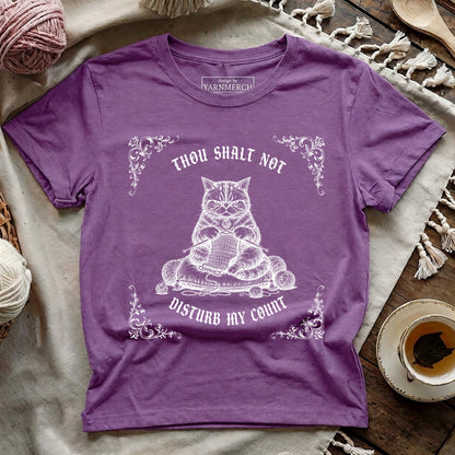 Gothic Grumpy Cat - Thou Shalt Not Disturb My Count T-shirt