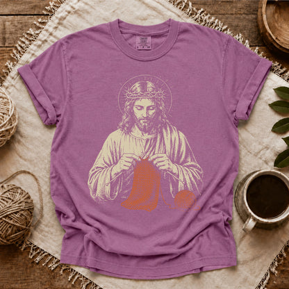 Comfort Colors Jesus Knitting T-shirt