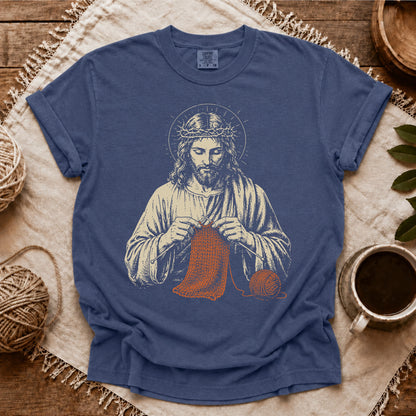 Comfort Colors Jesus Knitting T-shirt