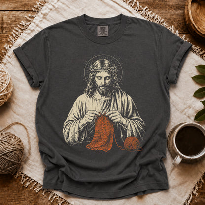 Comfort Colors Jesus Knitting T-shirt