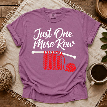 Comfort Colors Just One More Row Knitting T-shirt