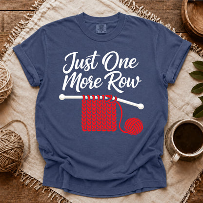 Comfort Colors Just One More Row Knitting T-shirt
