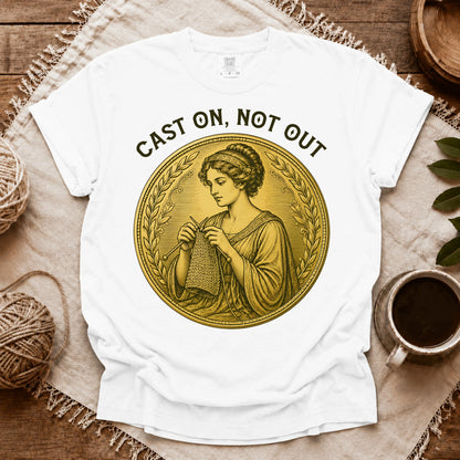 Comfort Colors Cast On, Not Out T-shirt
