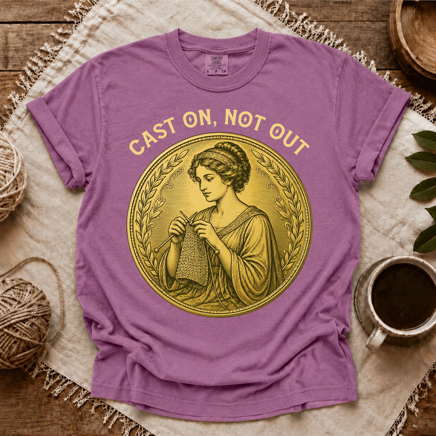 Comfort Colors Cast On, Not Out T-shirt